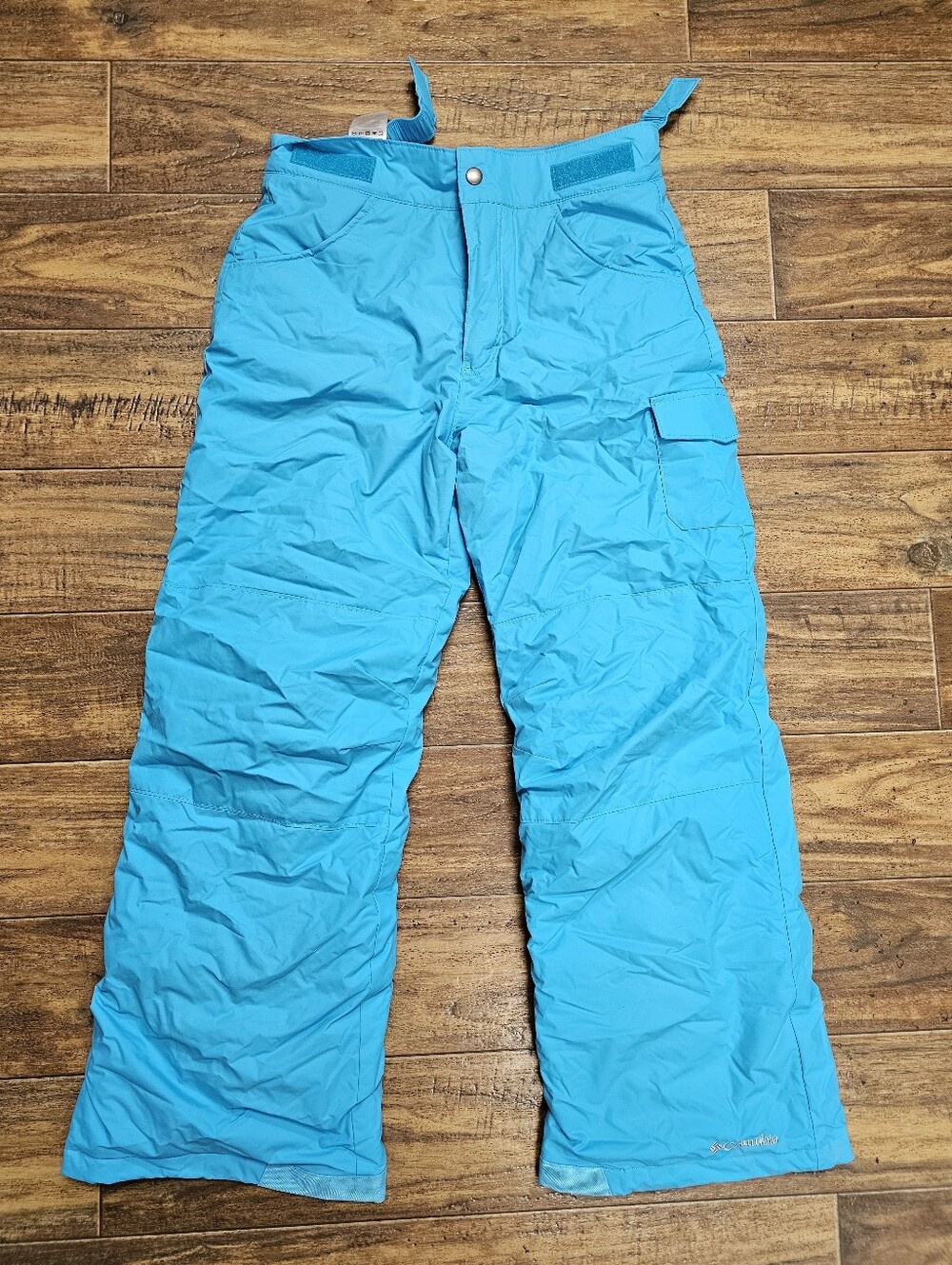 Columbia Girls Snow Pants Turquoise Blue Outgrown System Winter Ski Large